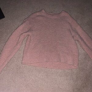 Sanctuary fuzzy pale pink sweater